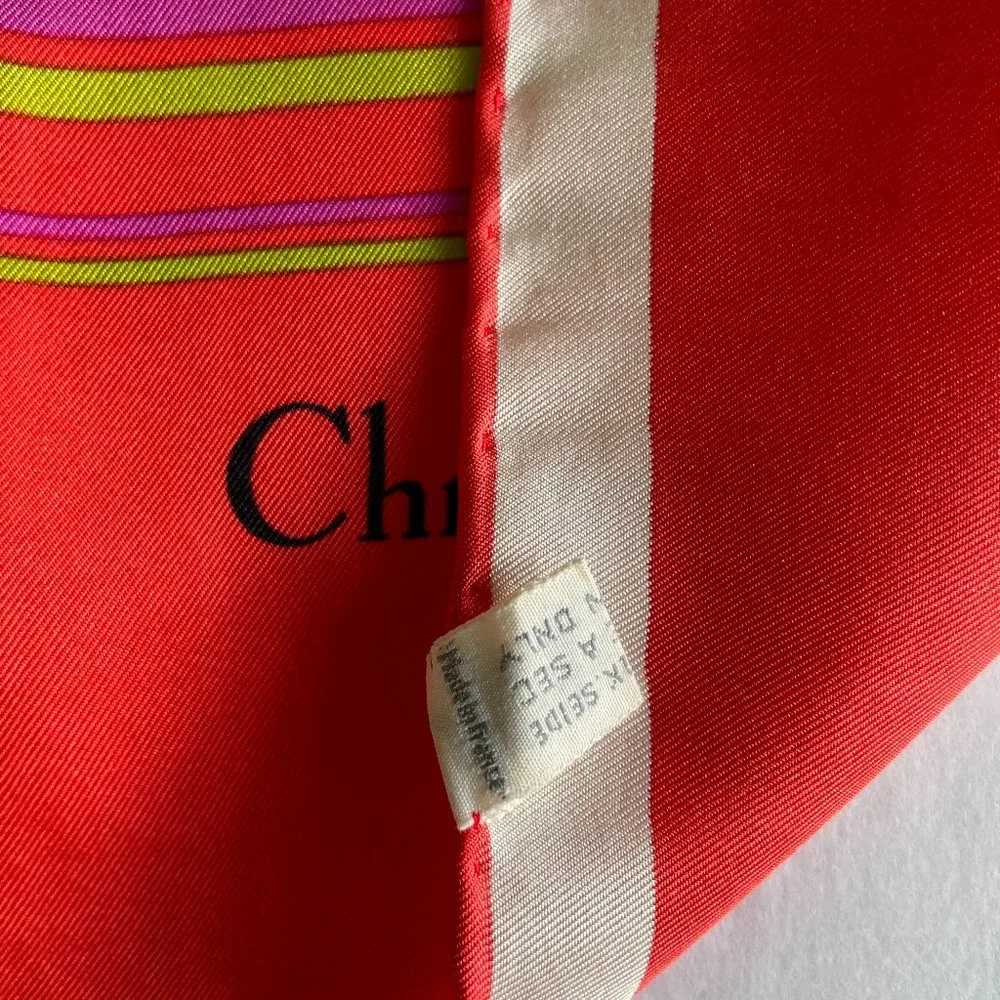 🏳️‍🌈Vintage Christian Dior Silk Scarf PRIDE